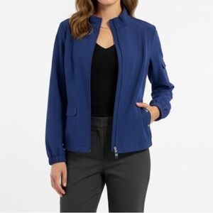 Peck & Peck Women's Navy Utility Jacket Size L